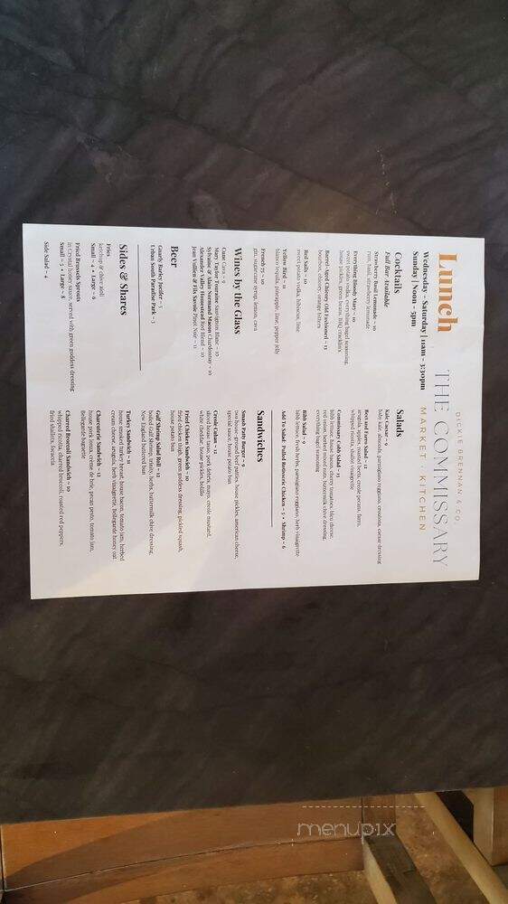The Commissary - New Orleans, LA menu_pic