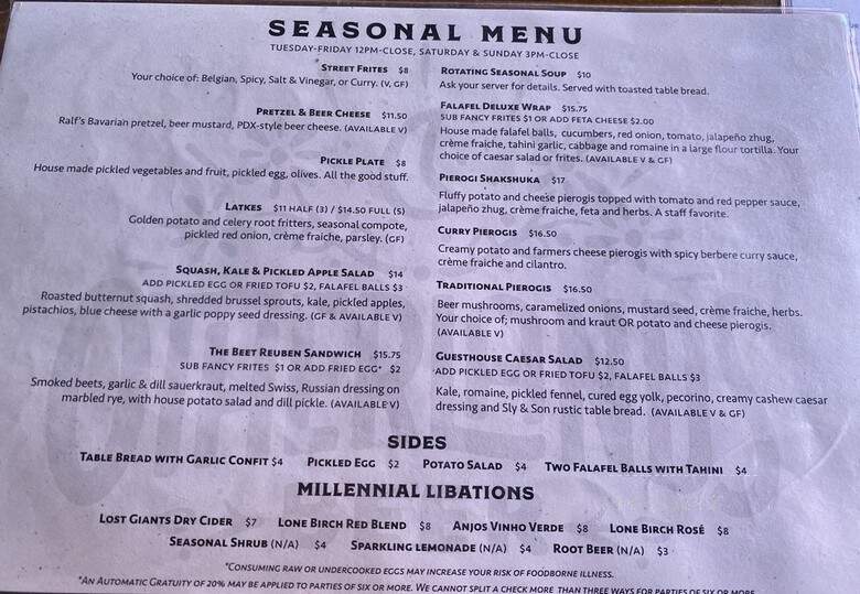 Otherlands Beer - Bellingham, WA menu_pic