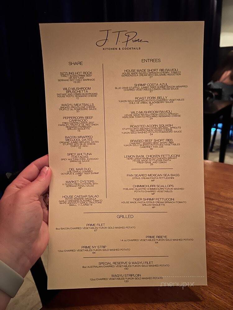 JT Prime - Yuma, AZ menu_pic