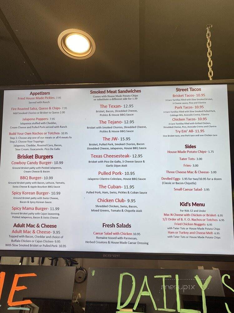 360 Smoke Shack - Fort Worth, TX menu_pic