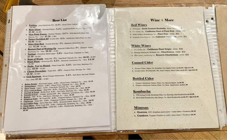 Hopstone Craft Beer & Wine - Danville, CA menu_pic