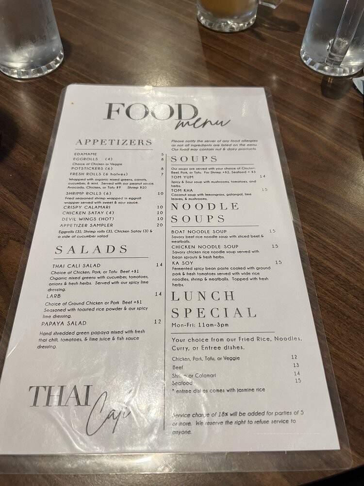 Thai Style - Folsom, CA menu_pic