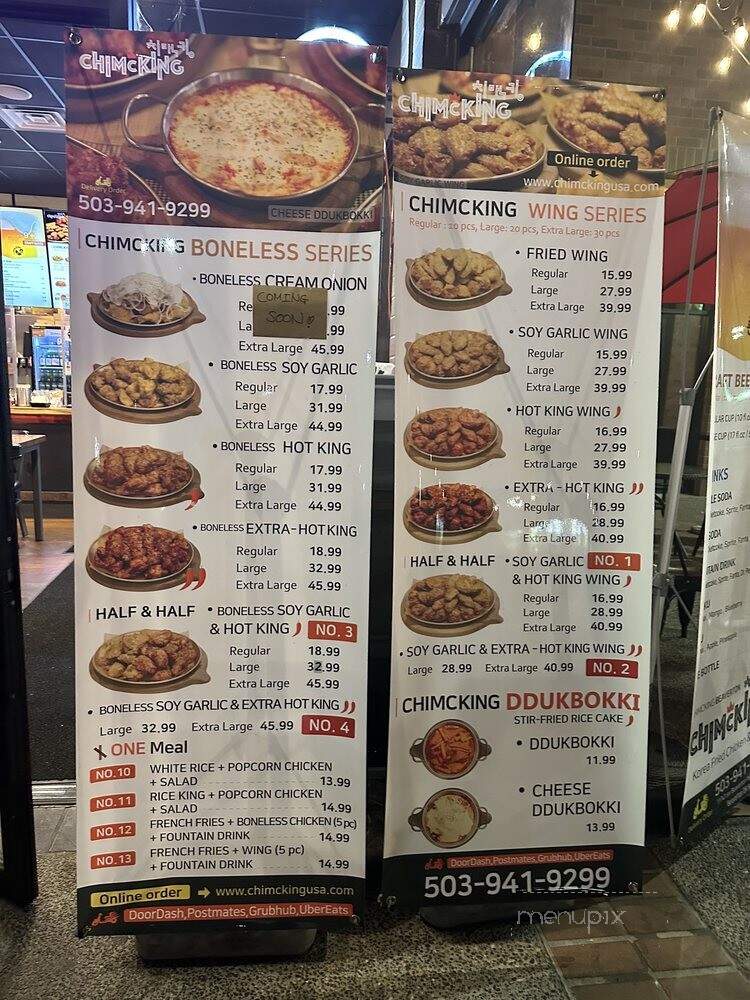 Chimcking - Beaverton, OR menu_pic