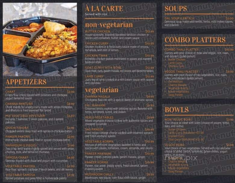 Taj Express Indian Cuisine - Boca Raton, FL menu_pic