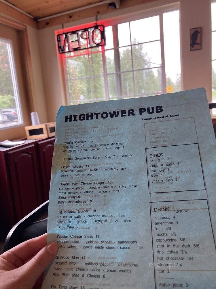 Hightower Pub - Anchorage, AK menu_pic