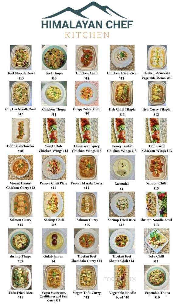 Himalayan Chef Kitchen - Newark, CA menu_pic