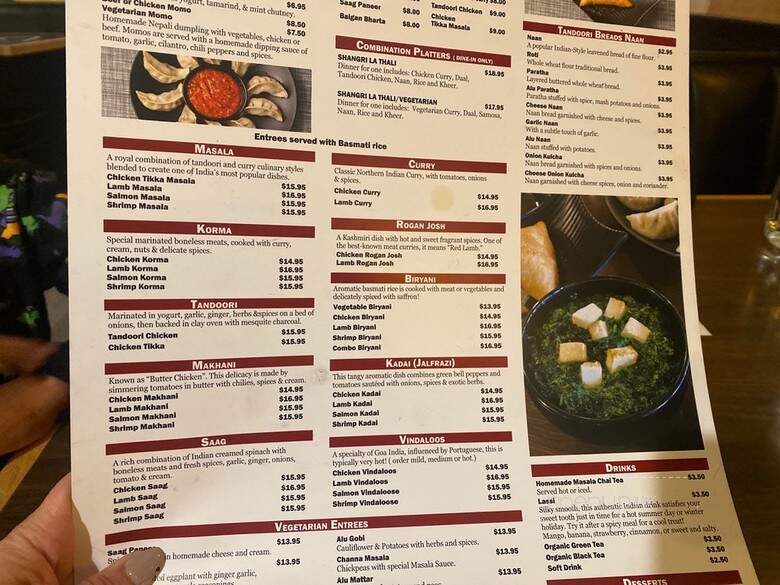 Shangrila - Littleton, CO menu_pic