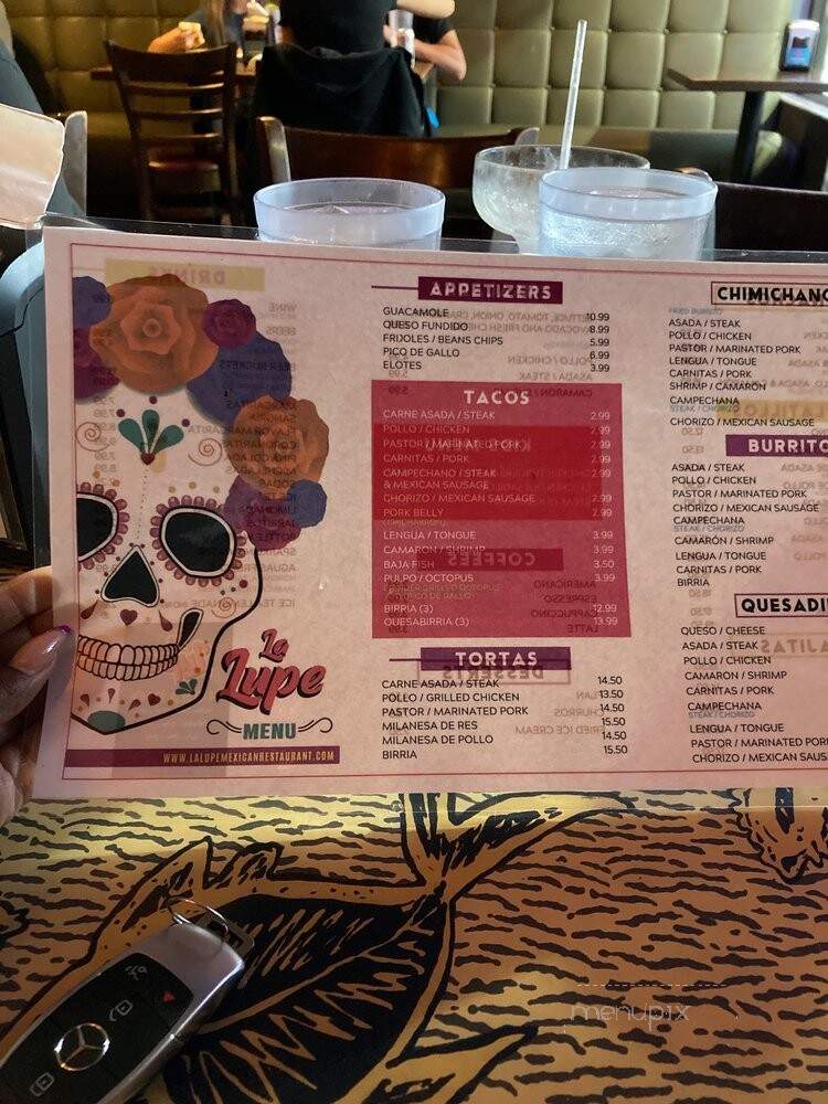 La Lupe Mexican Restaurant - Pompano Beach, FL menu_pic