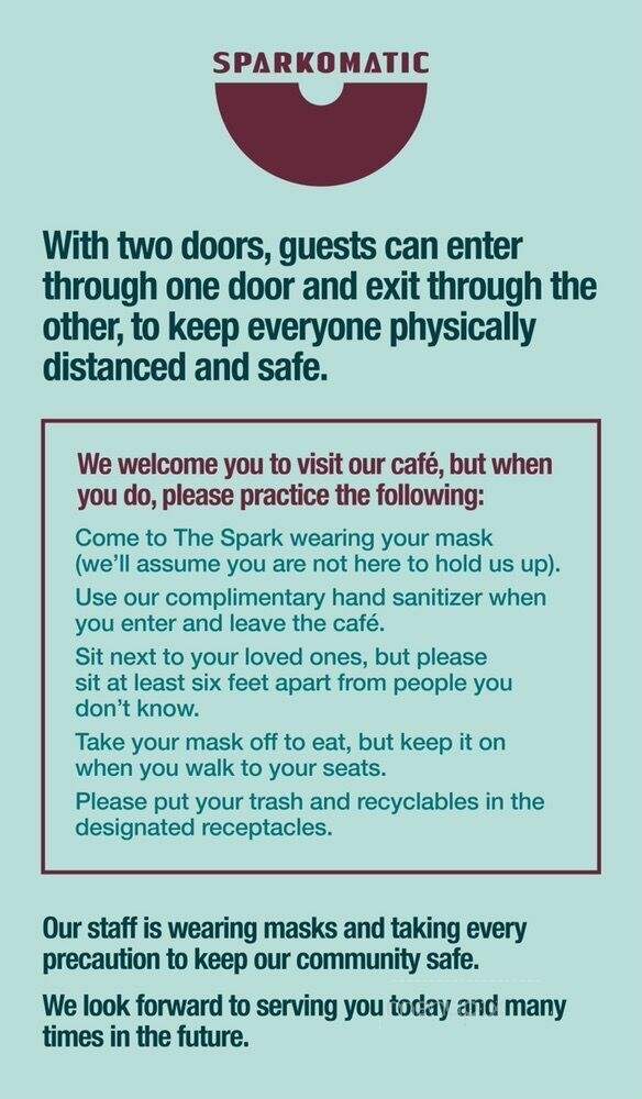 Sparkomatic Cafe & Talk House - Milford, PA menu_pic