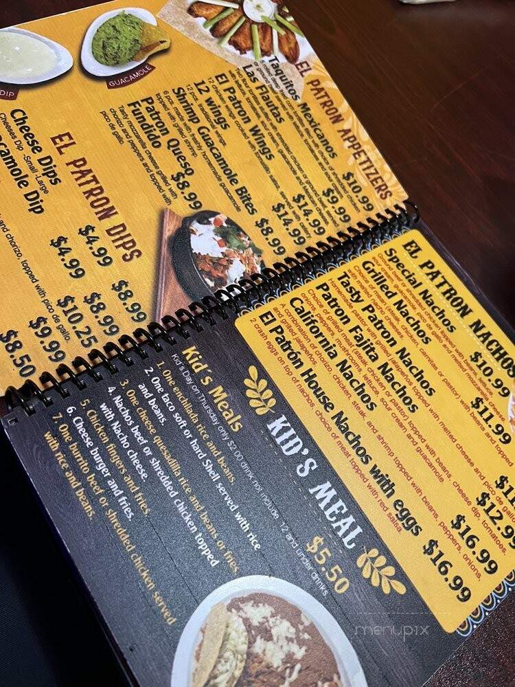 El Patron - Summerville, SC menu_pic