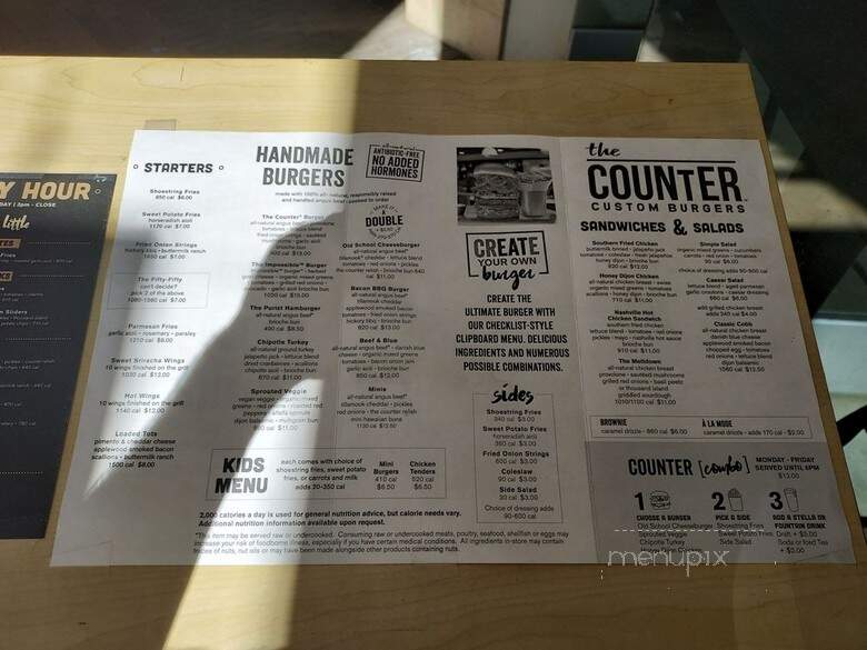 The Counter - San Diego, CA menu_pic