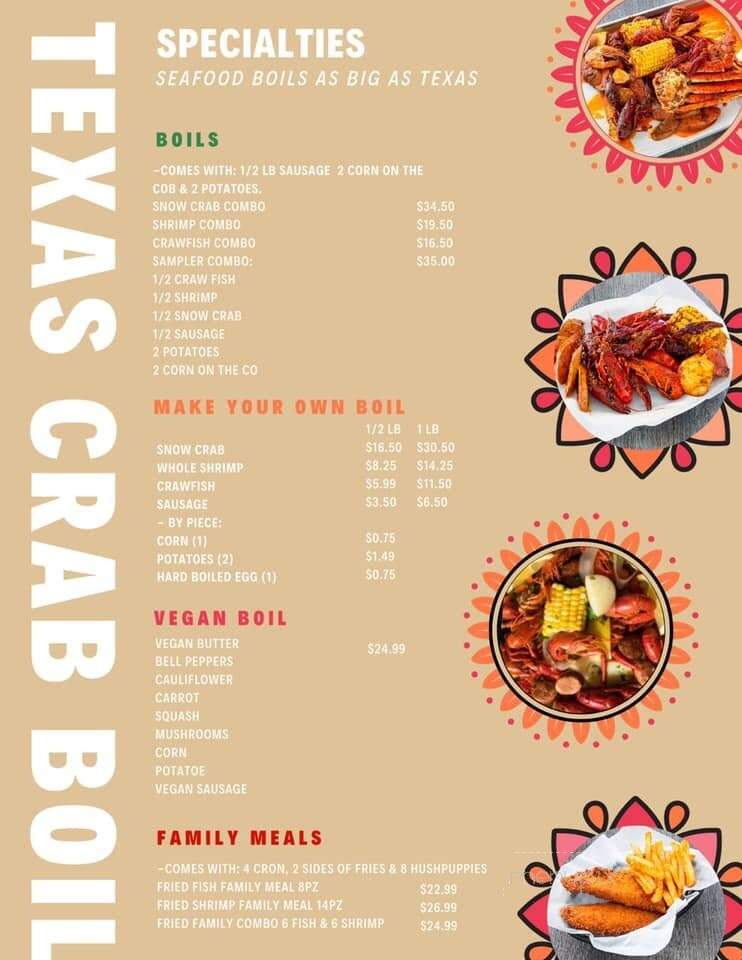Texas Crab Boil - San Antonio, TX menu_pic