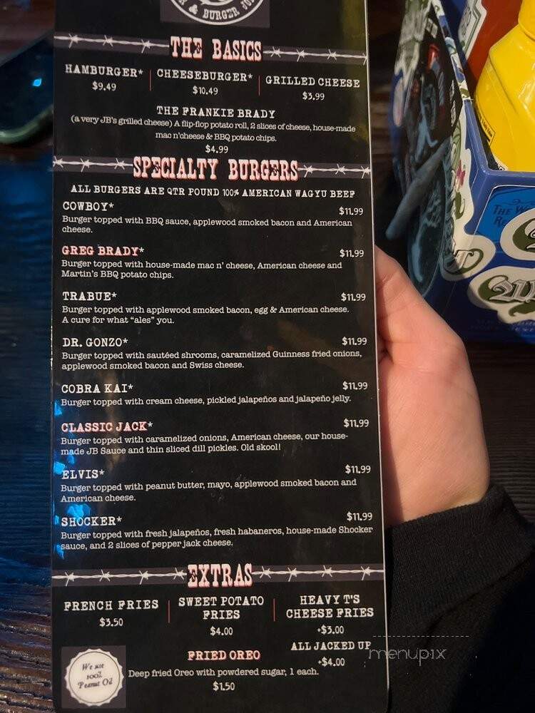 Jack Brown's - Nashville, TN menu_pic