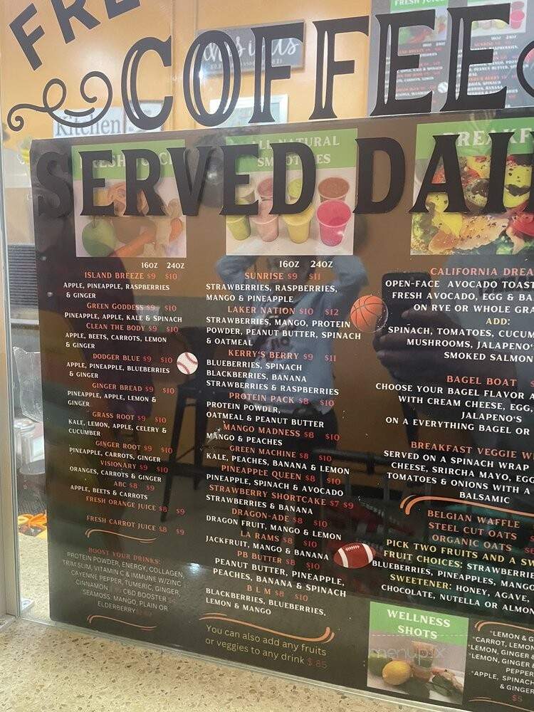 Juice For Life - Los Angeles, CA menu_pic