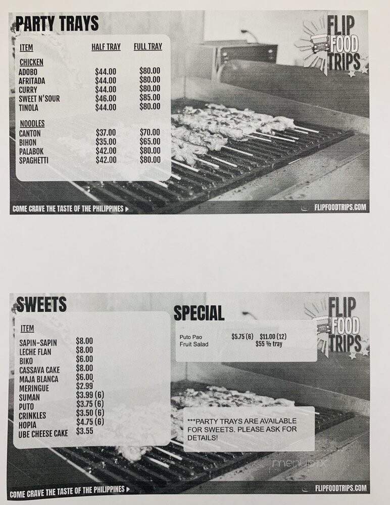 FlipFood Trips - Bakersfield, CA menu_pic