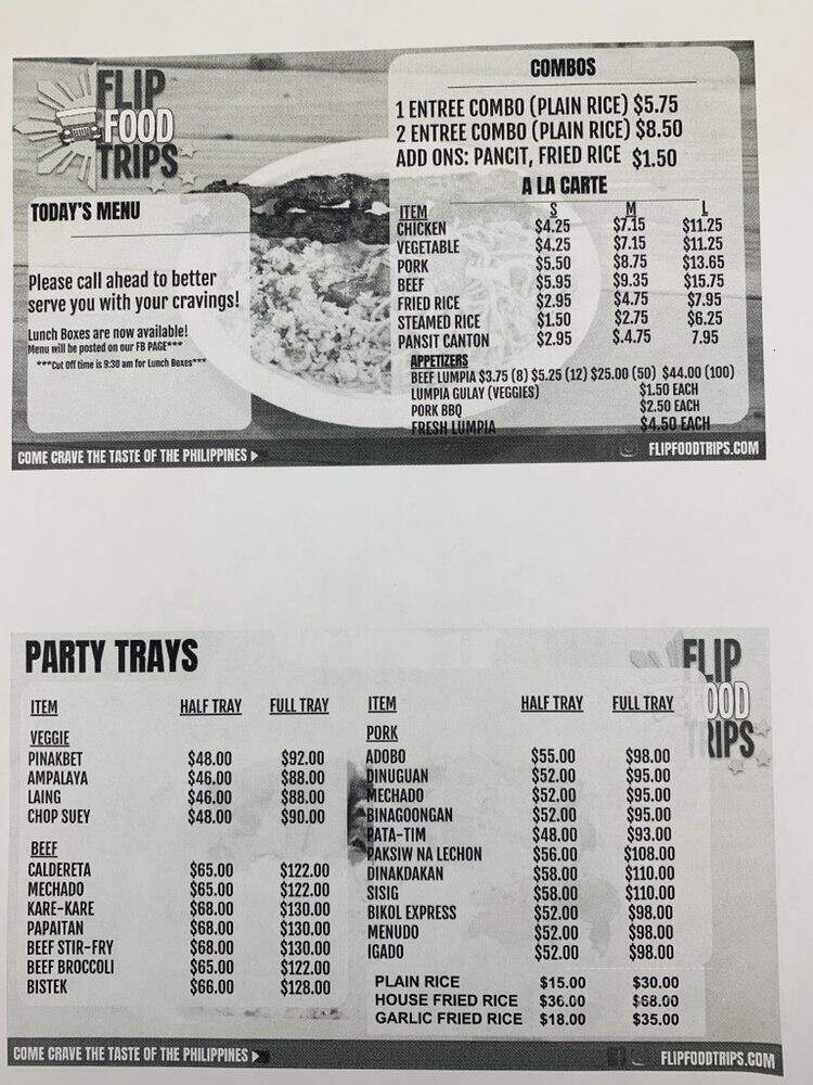 FlipFood Trips - Bakersfield, CA menu_pic