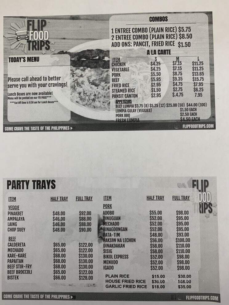 FlipFood Trips - Bakersfield, CA menu_pic