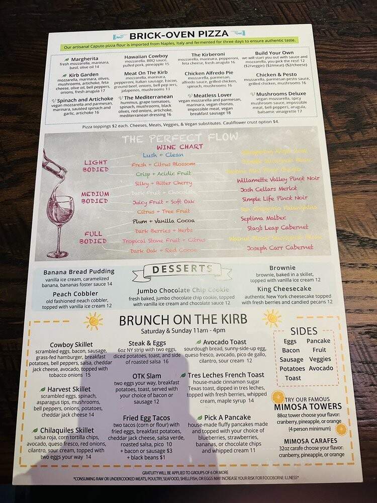 On The Kirb - Houston, TX menu_pic