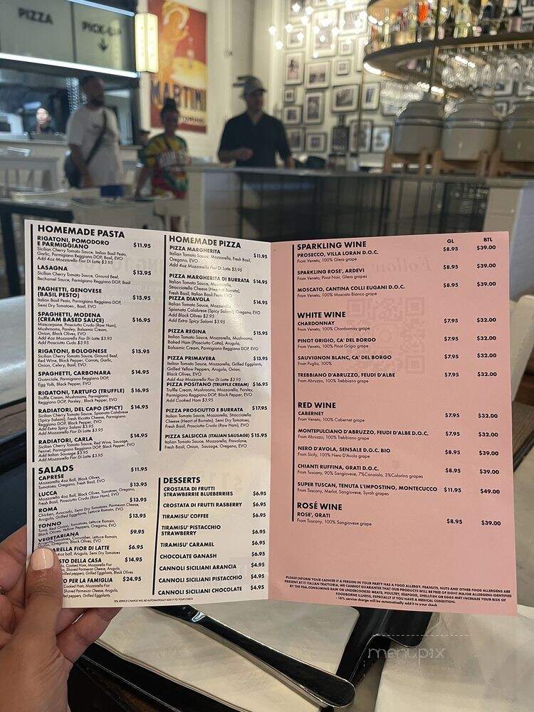 IT Italian Trattoria - Miami Beach, FL menu_pic