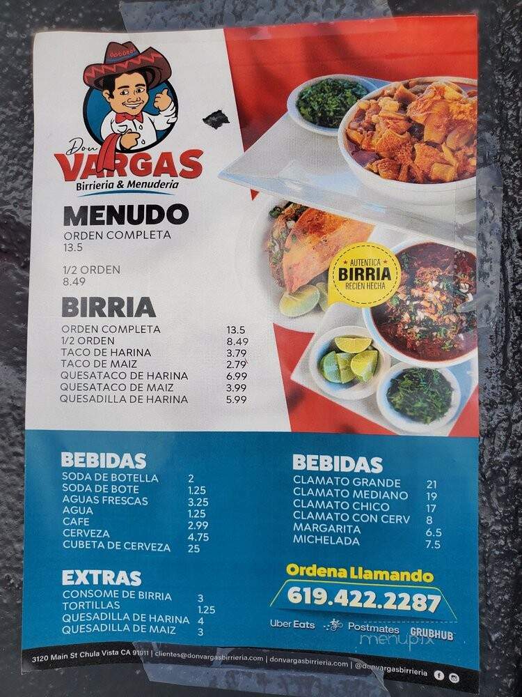 Don Vargas Birrieria & Menuderia - Chula Vista, CA