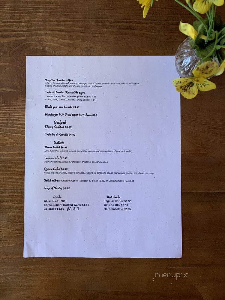 Grandmas Kitchen Kaffe - Los Angeles, CA menu_pic