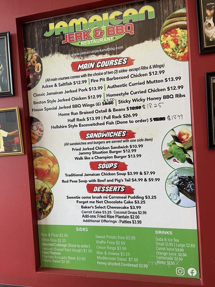 Jamaica Jerk and BBQ Restaurant - Denver, CO menu_pic