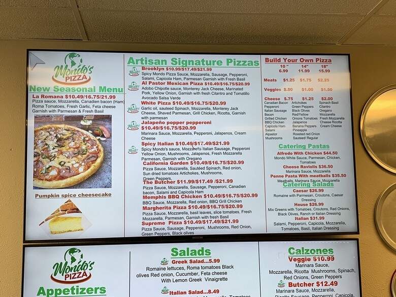 Mondo's Pizza - Aurora, CO menu_pic