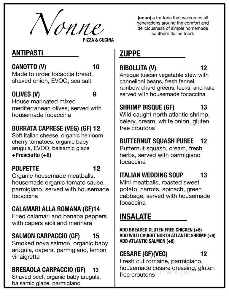 Nonne - Chatham, NY menu_pic