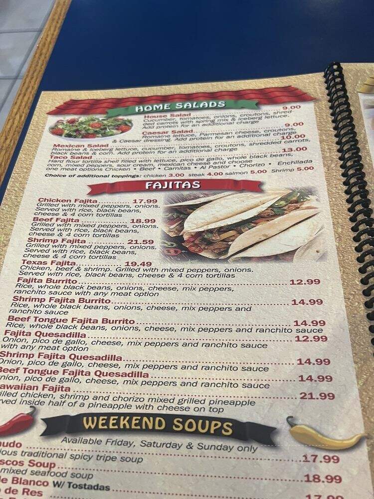 El Piquin Restaurant 2 - Middle River, MD menu_pic