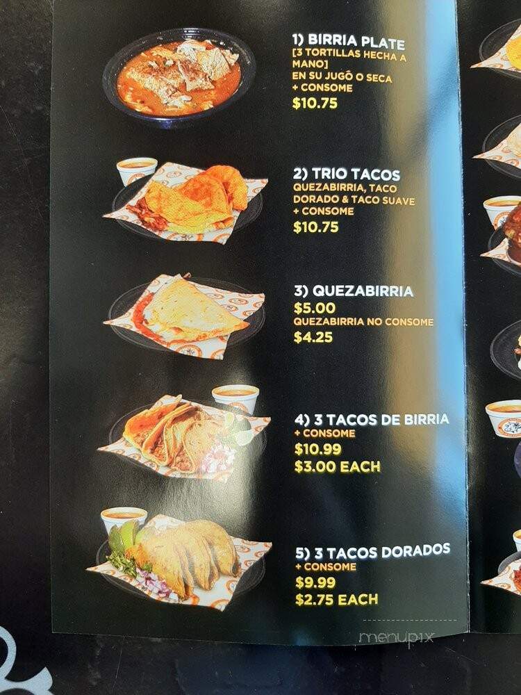 Birrieria Guadalajara - Anaheim, CA menu_pic