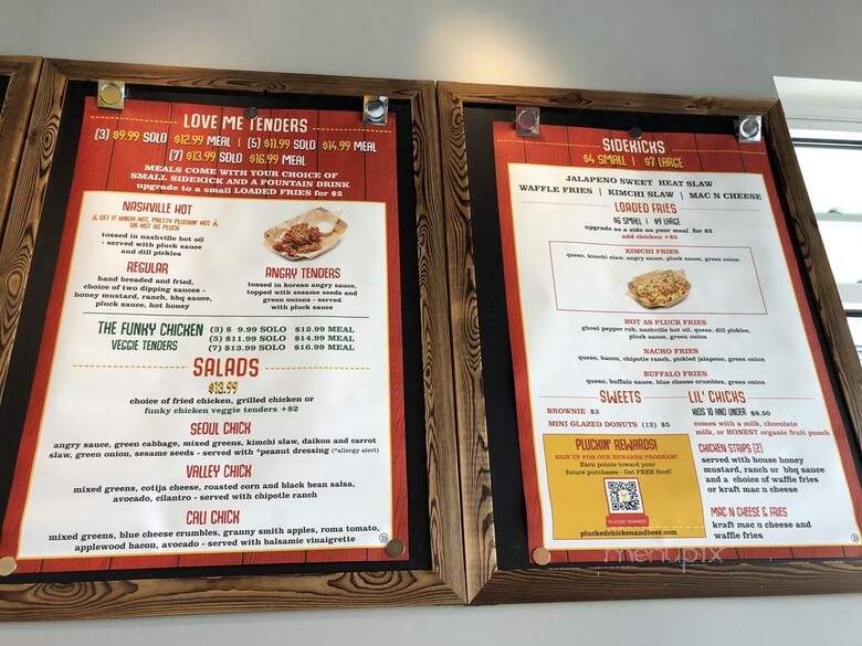 Plucked Chicken and Beer - Walnut Creek, CA menu_pic