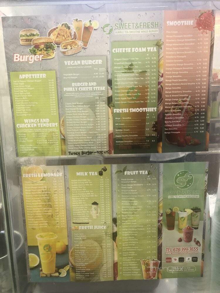 Sweet & Fresh - Atlanta, GA menu_pic