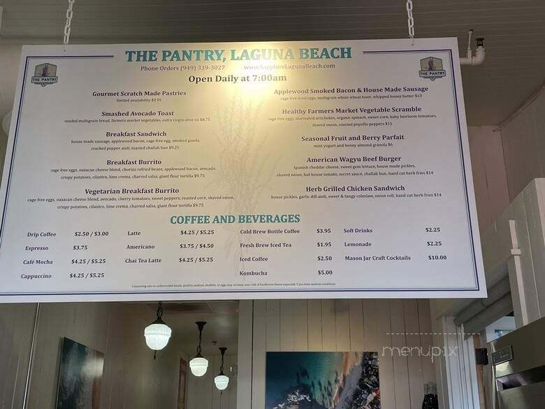 The Pantry, Laguna Beach - Laguna Beach, CA menu_pic