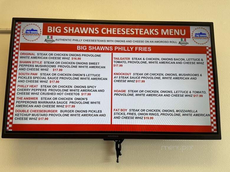 Big Shawn's Cheesesteaks - Grand Rapids, MI menu_pic