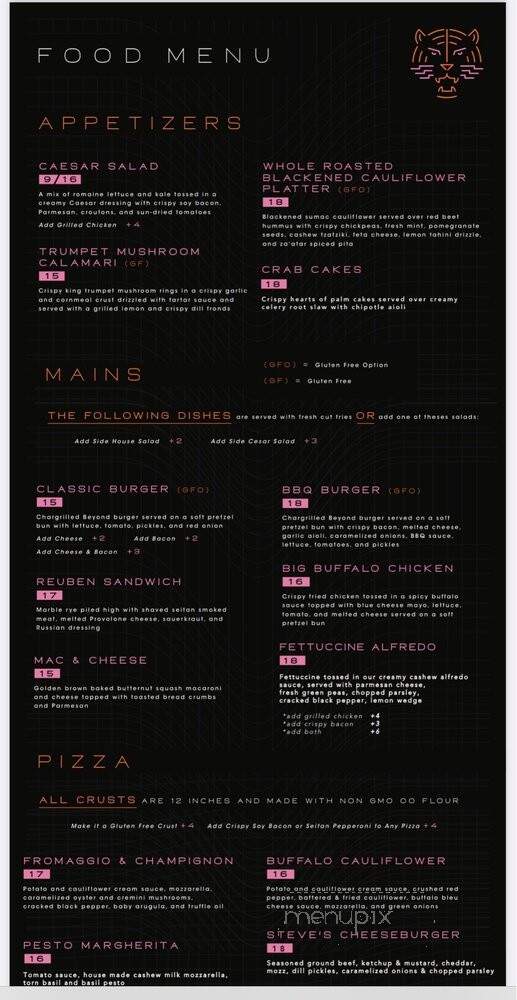 Neon Tiger - Charleston, SC menu_pic
