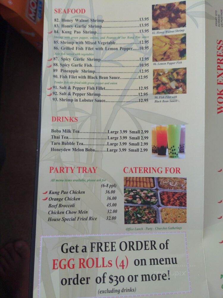 Wok Express - Lake Forest, CA menu_pic