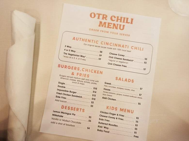 OTR Chili - Cincinnati, OH