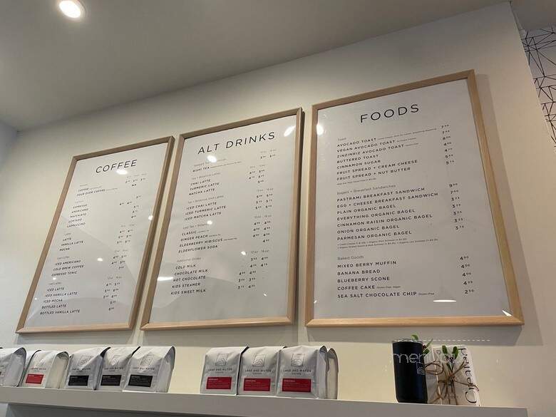 Land and Water Coffee - Santa Rosa, CA menu_pic