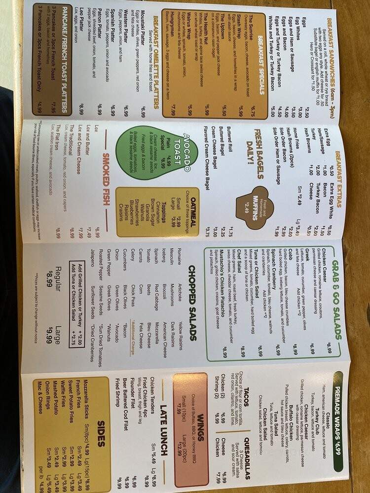 Mustachio's Deli - Merrick, NY menu_pic