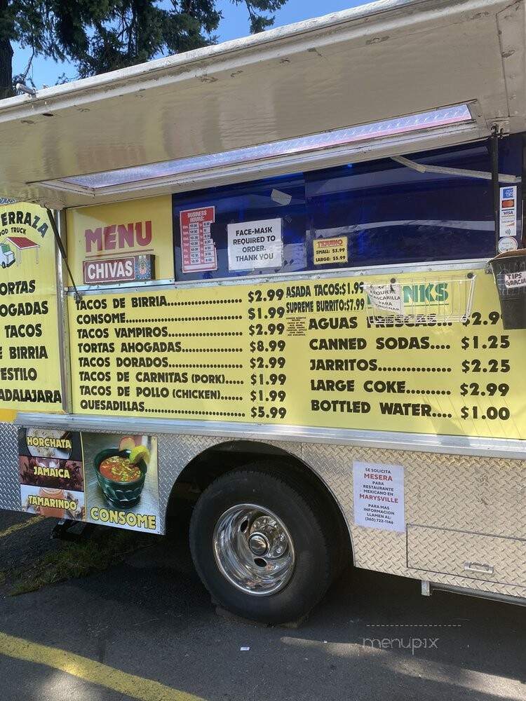 La Terraza Food Truck - Lynnwood, WA menu_pic