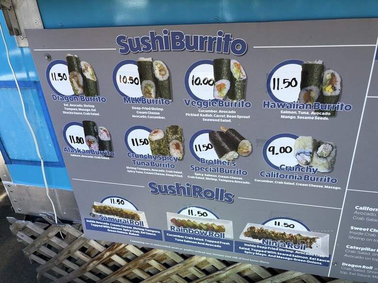 Brothers Sushi Burritos & Rolls - Portland, OR menu_pic