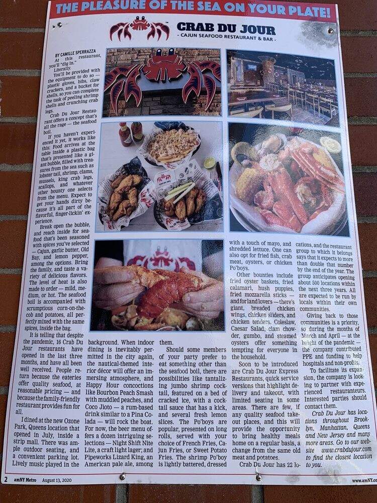 Crab Du Jour - Ozone Park, NY menu_pic