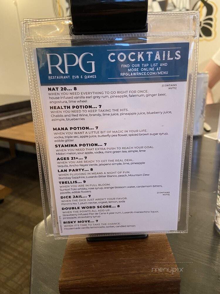 RPG - Lawrence, KS menu_pic