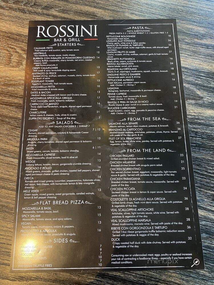 Rossini Italian Bistro - Fort Lauderdale, FL menu_pic
