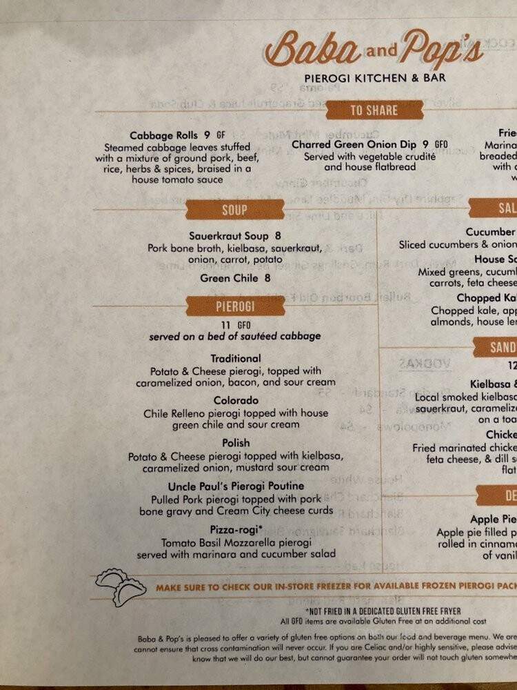 Baba & Pop's Pierogi - Aurora, CO menu_pic