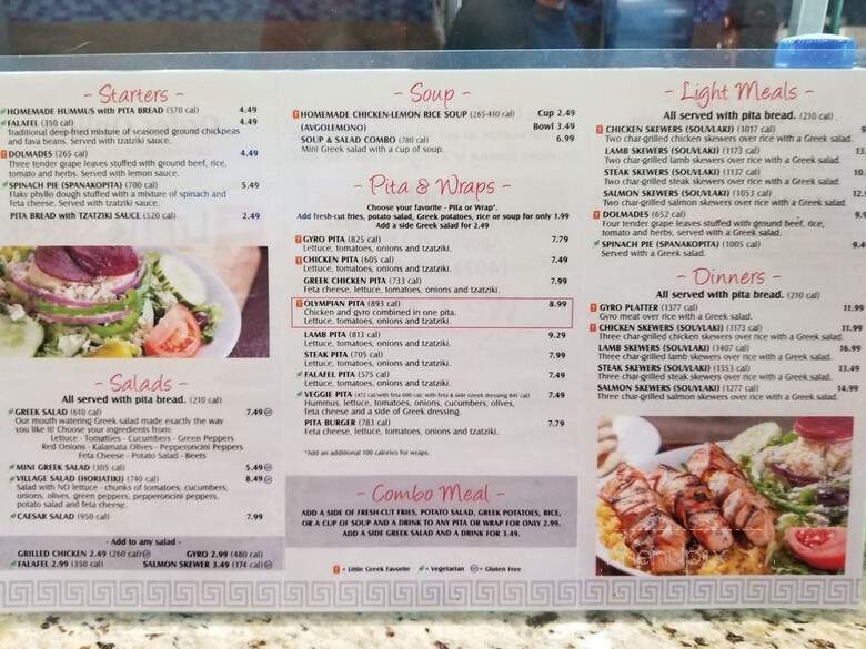 Little Greek Fresh Grill - Apopka, FL menu_pic