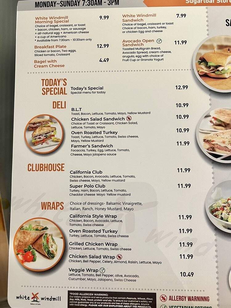 White Windmill Bakery and Cafe - Duluth, GA menu_pic