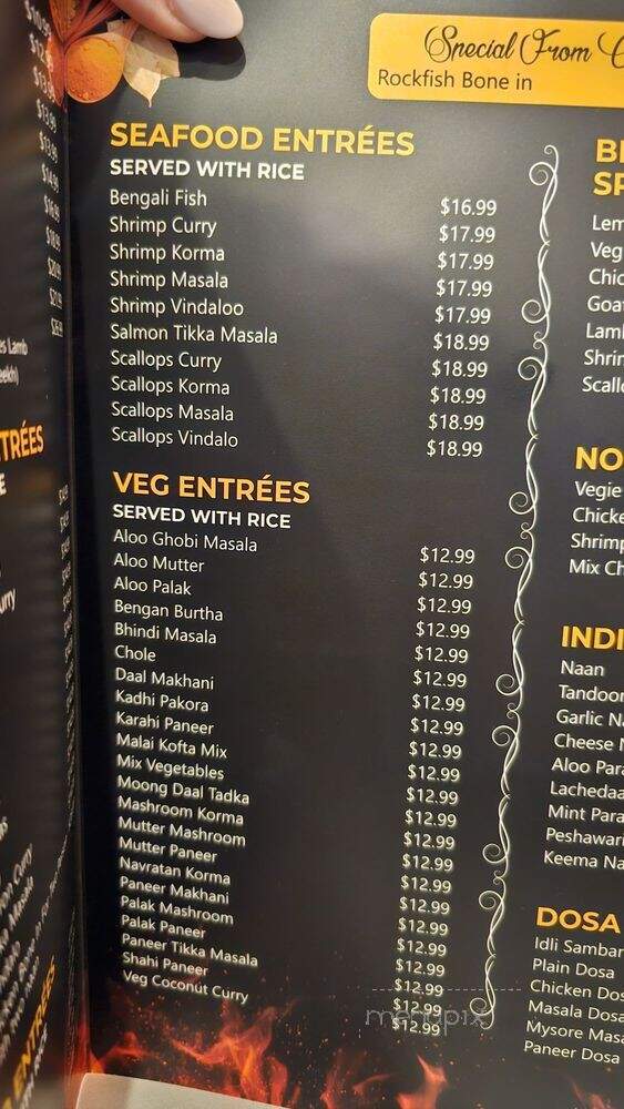 Bombay Bites - Centreville, VA menu_pic