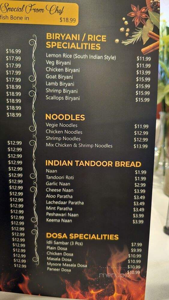 Bombay Bites - Centreville, VA menu_pic
