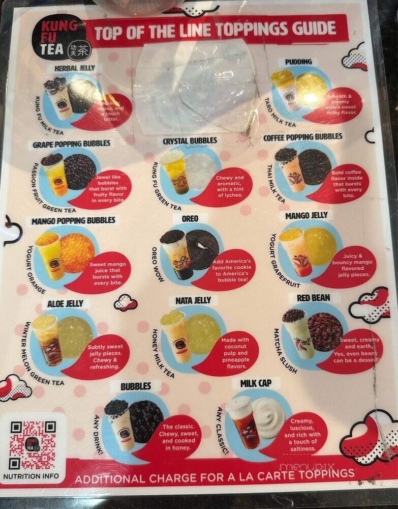 Kung Fu Tea - Columbus, GA menu_pic